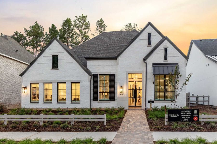 Front exterior of a home in the Two Step Farm: 60ft. lots community, located in Montgomery, TX (Image 1). Front exterior of a home in the Two Step Farm: 60ft. lots community, located in Montgomery, TX (Image 1).