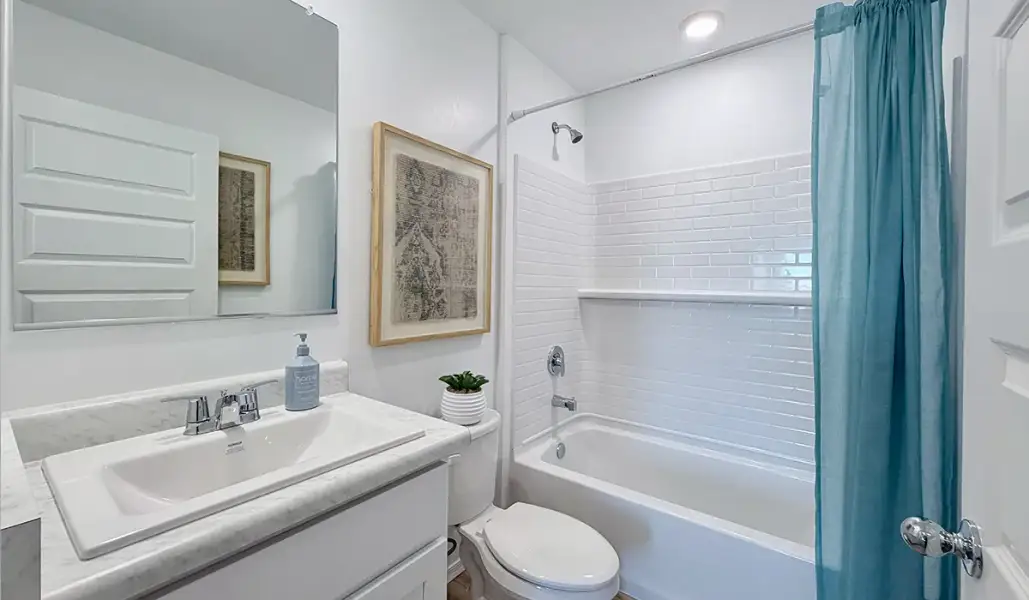 Furnished interior in a model home at Red Rock Village in Red Rock (Image 58).