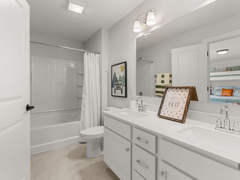 Furnished interior in a model home at Tillery Tradition in Mount Gilead (Image 10).