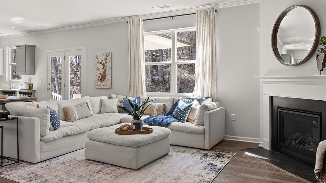 Furnished interior in a model home at Falcon Landing in Gainesville (Image 8).