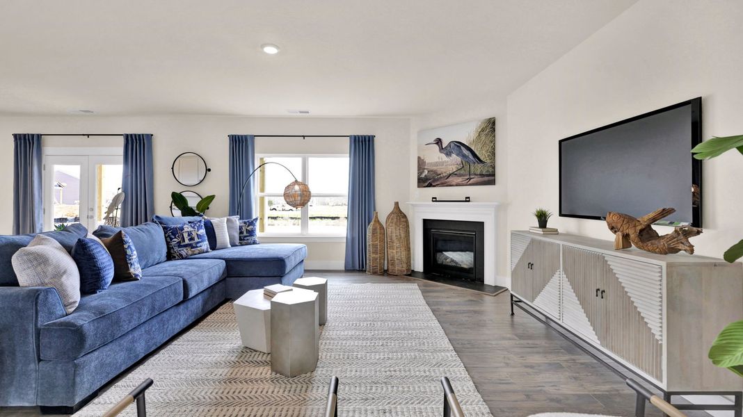 Furnished interior in a model home at Harbor Crest in Ooltewah (Image 17).