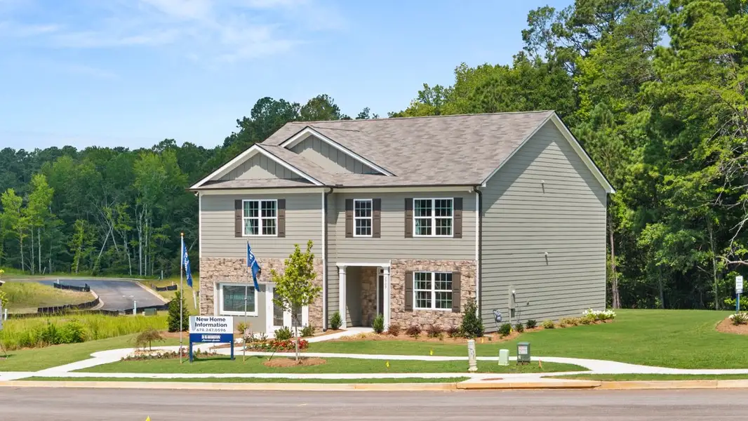 Front exterior of a home in the Fairhaven community, located in Lithia Springs, GA (Image 4).