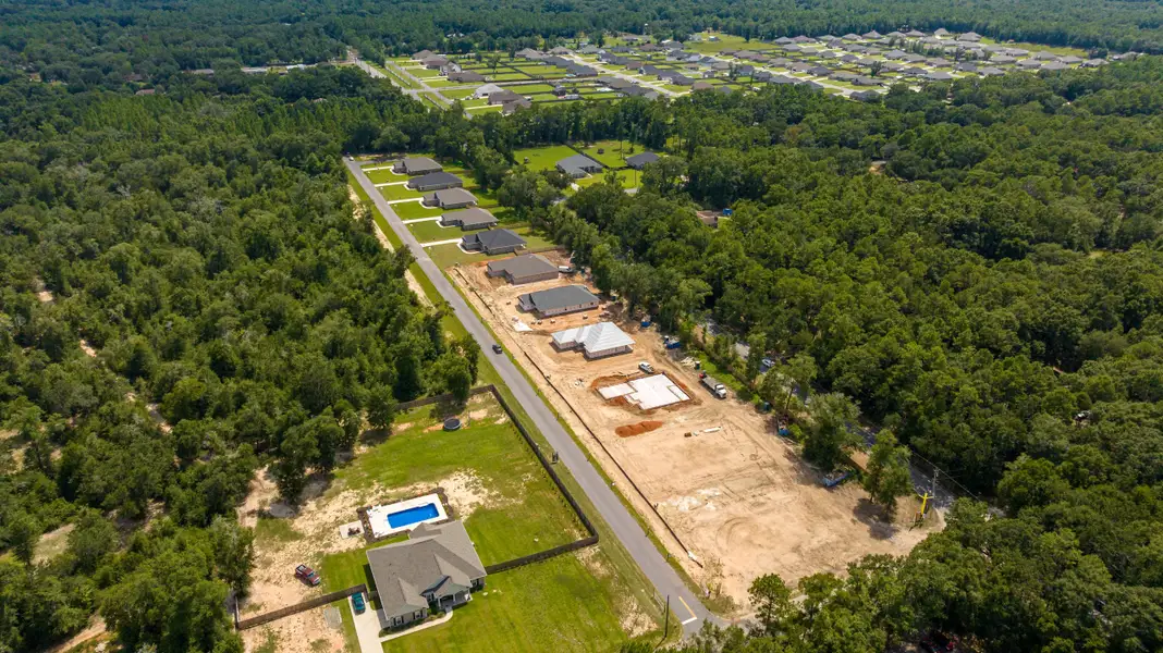 Aerial view of the Prosperity Point community in Milton, FL, showing layout and nearby surroundings (Image 5).