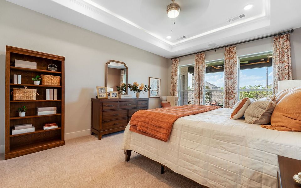 Furnished interior in a model home at Westridge in McKinney (Image 15).