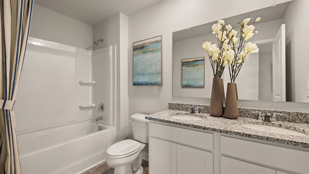 Furnished interior in a model home at Wrenfield at Chanticleer in North Augusta (Image 29). Furnished interior in a model home at Wrenfield at Chanticleer in North Augusta (Image 29).