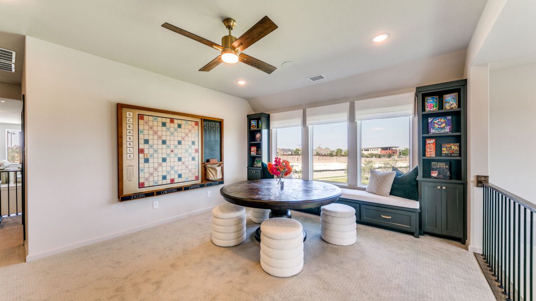 Furnished interior in a model home at Estates at Stacy Crossing in McKinney (Image 36).