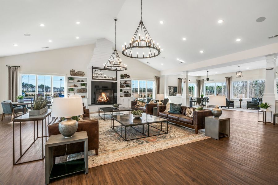 Furnished interior in a model home at The Walk at East Village in Clayton (Image 45). Furnished interior in a model home at The Walk at East Village in Clayton (Image 45).