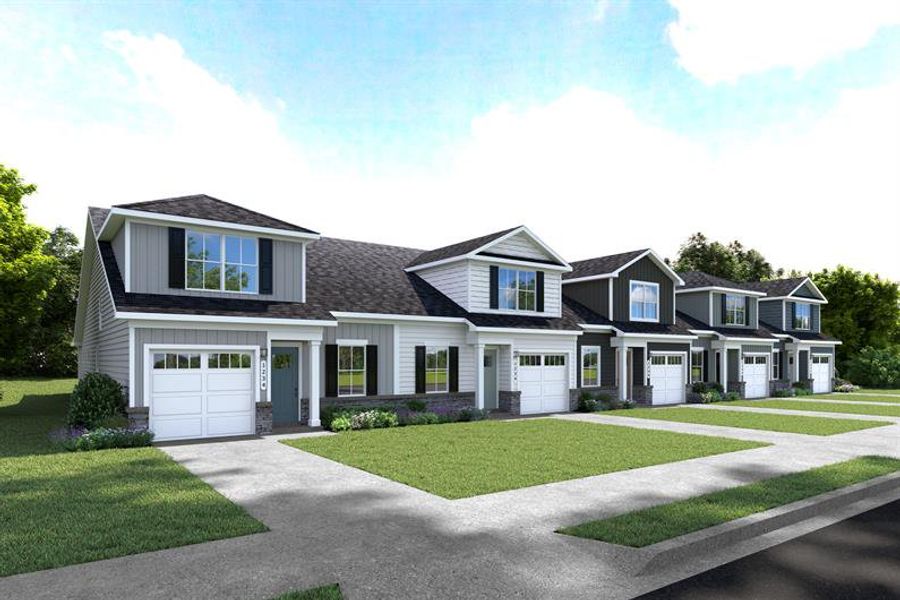 The Dumore: open concept townhome living with 2 main-level bedrooms!
