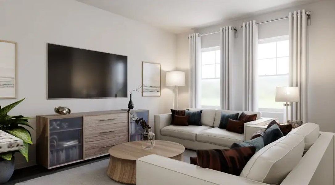 Furnished interior in a model home at Wesley Downs in Durham (Image 20). Furnished interior in a model home at Wesley Downs in Durham (Image 20).