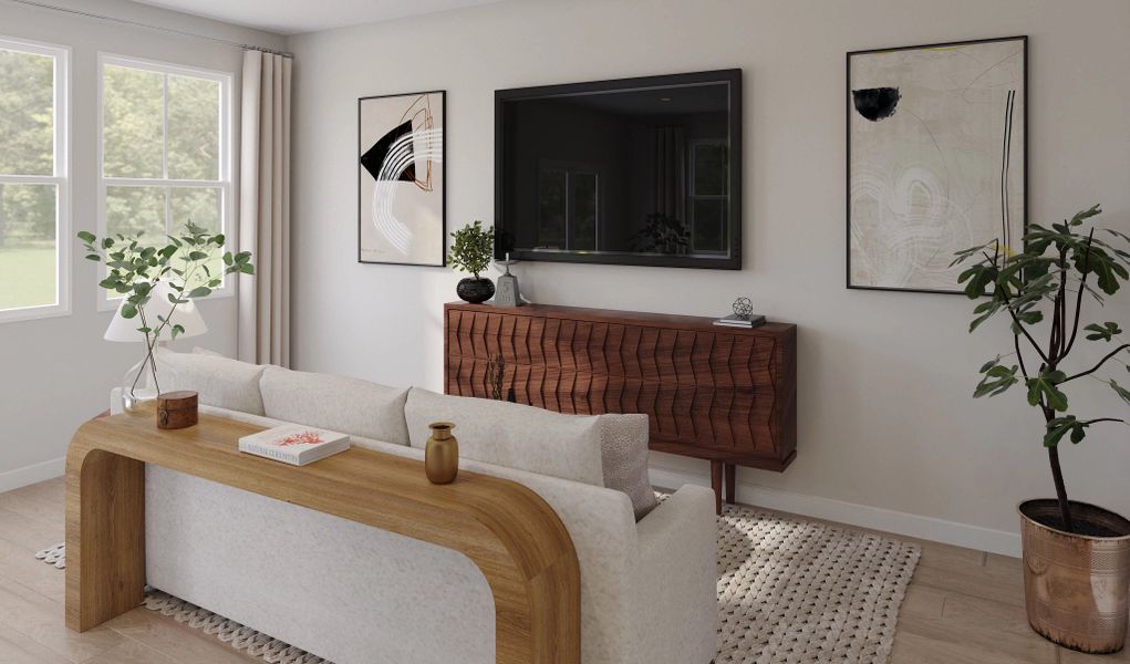 Furnished interior in a model home at Windward Village in Summerville (Image 6).