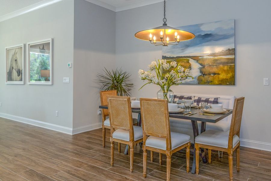 Furnished interior in a model home at Heritage Trace in Nocatee in Ponte Vedra (Image 8). Furnished interior in a model home at Heritage Trace in Nocatee in Ponte Vedra (Image 8).