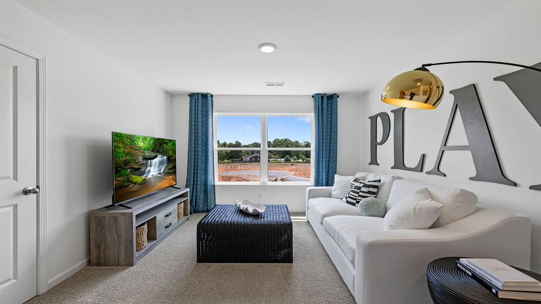 Furnished interior in a model home at Waverly Station in Greenwood (Image 17). Furnished interior in a model home at Waverly Station in Greenwood (Image 17).