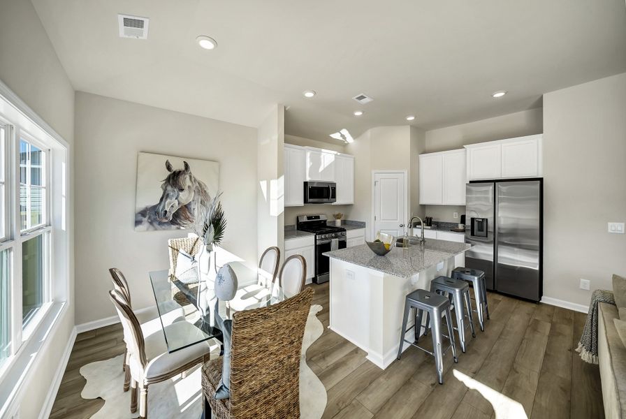 Furnished interior in a model home at Portrait Hills in Aiken (Image 61).