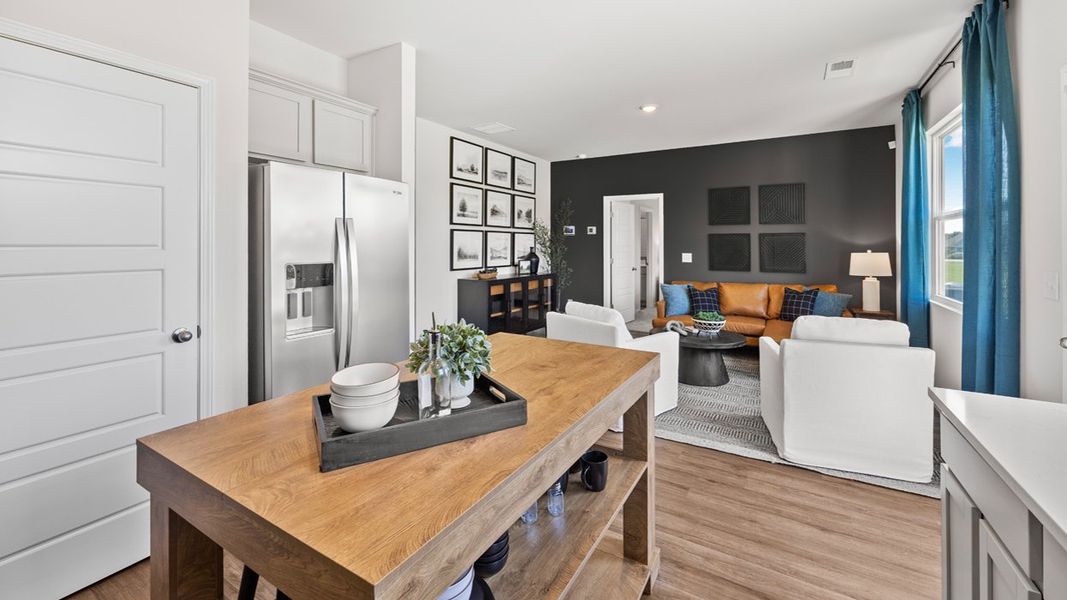 Furnished interior in a model home at Remington Chase in Perry (Image 15). Furnished interior in a model home at Remington Chase in Perry (Image 15).