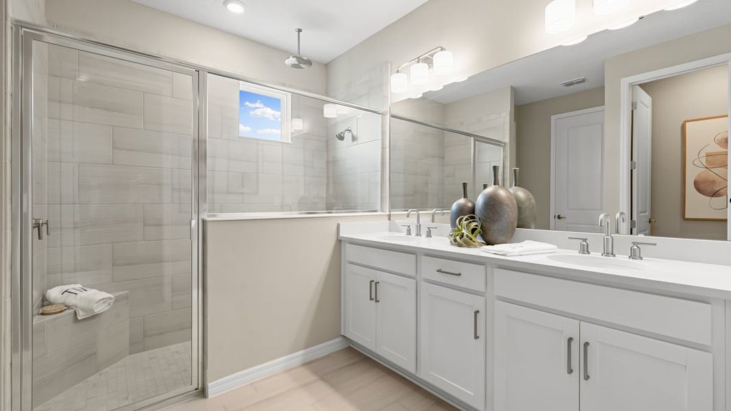 Furnished interior in a model home at Indigo Creek in Apollo Beach (Image 25). Furnished interior in a model home at Indigo Creek in Apollo Beach (Image 25).