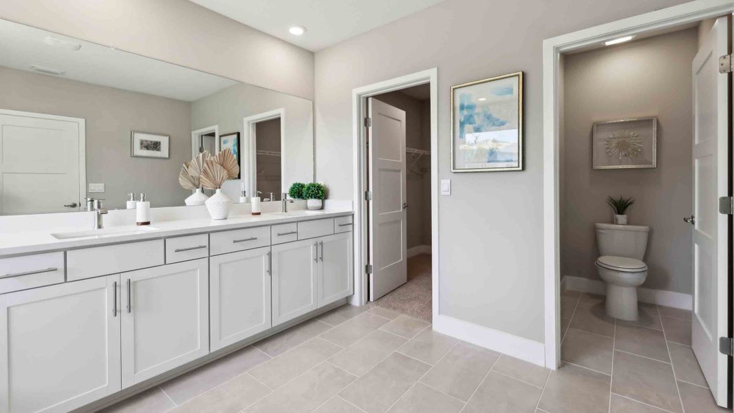 Furnished interior in a model home at Ridge at Heath Brook in Ocala (Image 30). Furnished interior in a model home at Ridge at Heath Brook in Ocala (Image 30).