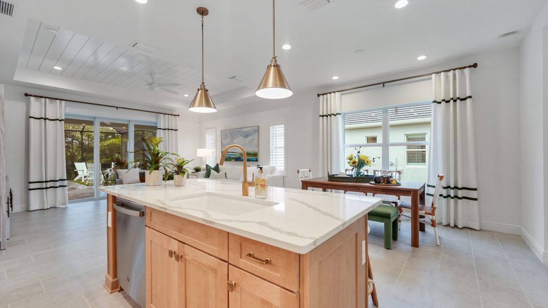 Furnished interior in a model home at Tide Marsh in Fort Myers (Image 15).