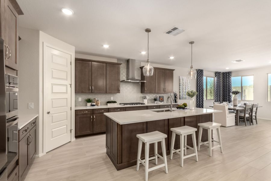 Furnished interior in a model home at Agave Springs at Teravalis in Buckeye (Image 9).
