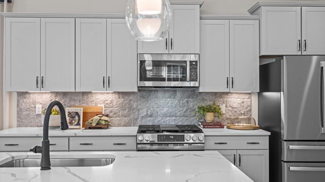 Furnished interior in a model home at Provisions at Courtland in Sanford (Image 6).