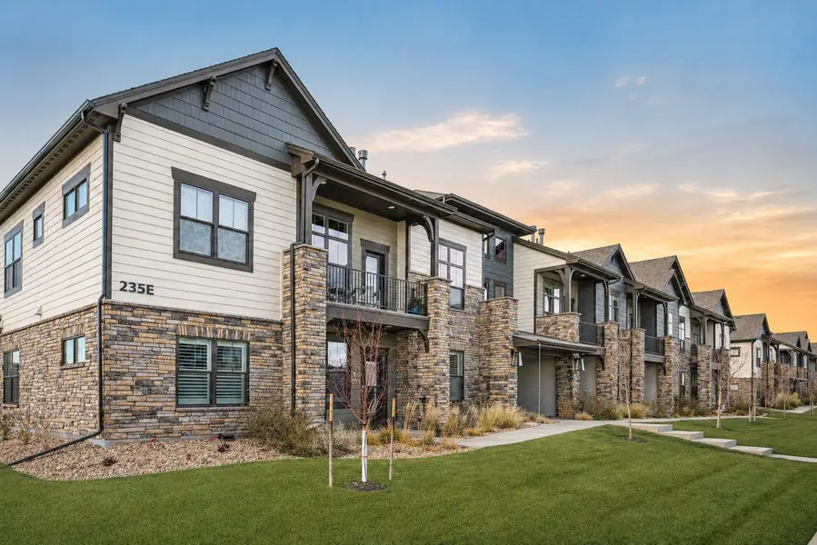 Front exterior of a home in the Highlands at Fox Hill community, located in Longmont, CO (Image 3). Front exterior of a home in the Highlands at Fox Hill community, located in Longmont, CO (Image 3).