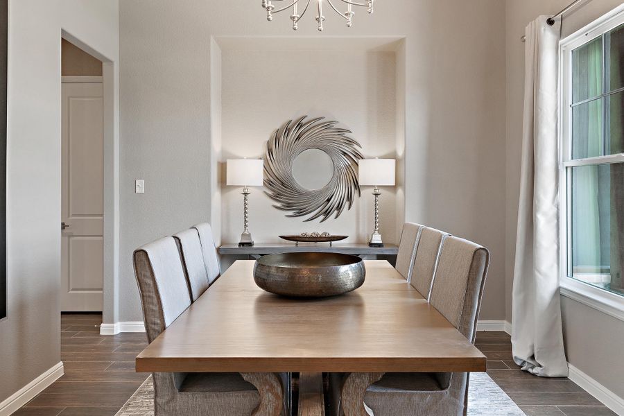 Furnished interior in a model home at Vintage Oaks in Weatherford (Image 57).