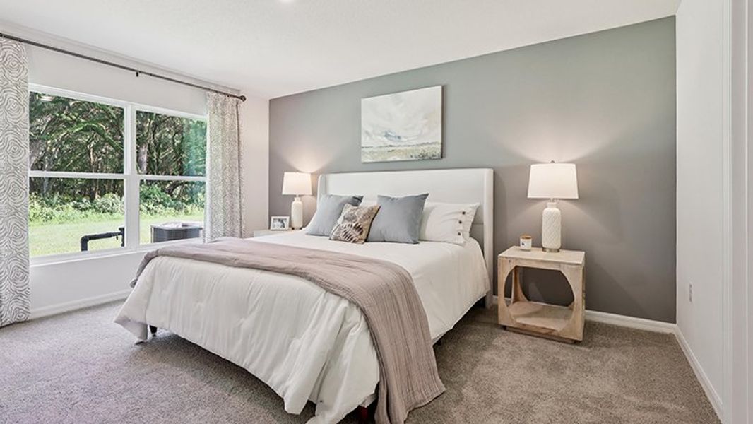 Furnished interior in a model home at Hernando County Spot Lots in Spring Hill (Image 14).