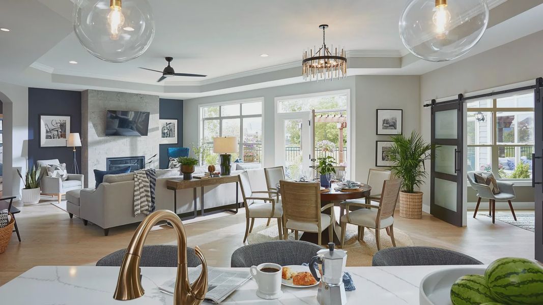 Furnished interior in a model home at The Courtyards at Franklin Road in Murfreesboro (Image 7).