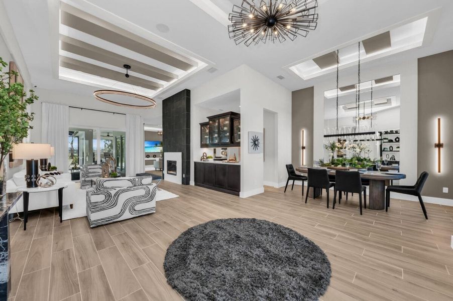 Furnished interior in a model home at Artisan at Watercolor Place in Bradenton (Image 153).
