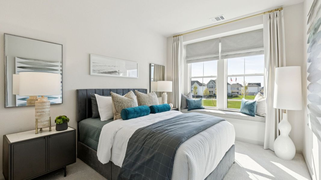 Furnished interior in a model home at Painted Tree - Woodland North in McKinney (Image 27).
