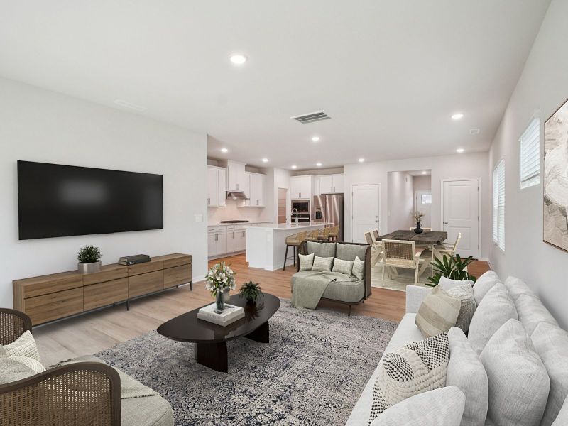 Furnished interior in a model home at Country Lane - Classic Series in Clayton (Image 7).