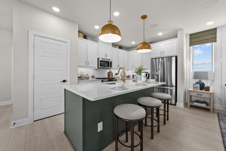 Furnished interior in a model home at Painted Tree Woodland West – Cottages in McKinney (Image 4).