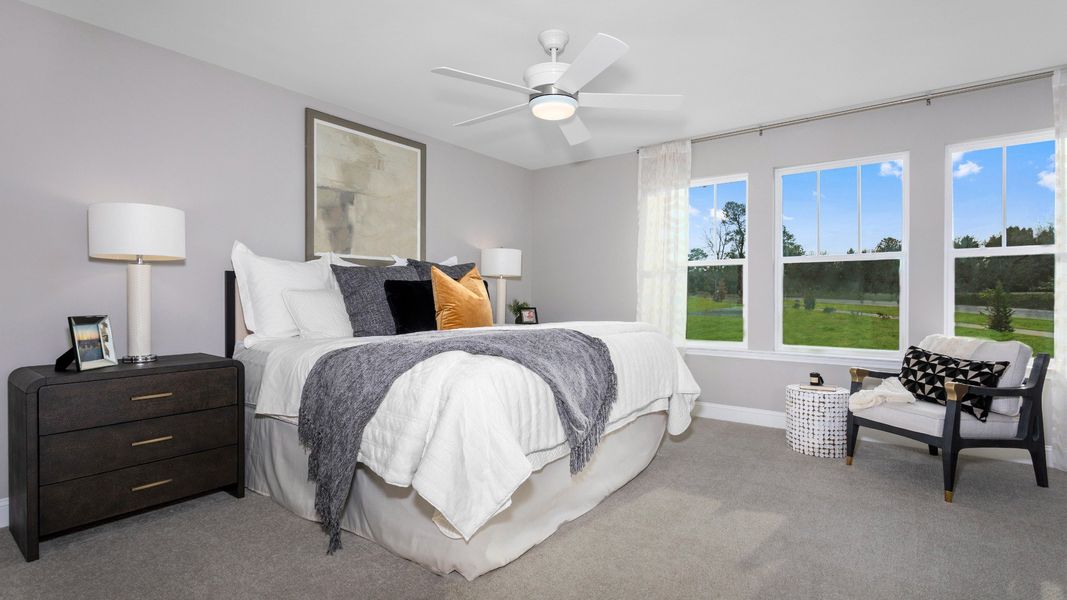 Furnished interior in a model home at Mason Grove in Franklinton (Image 7).