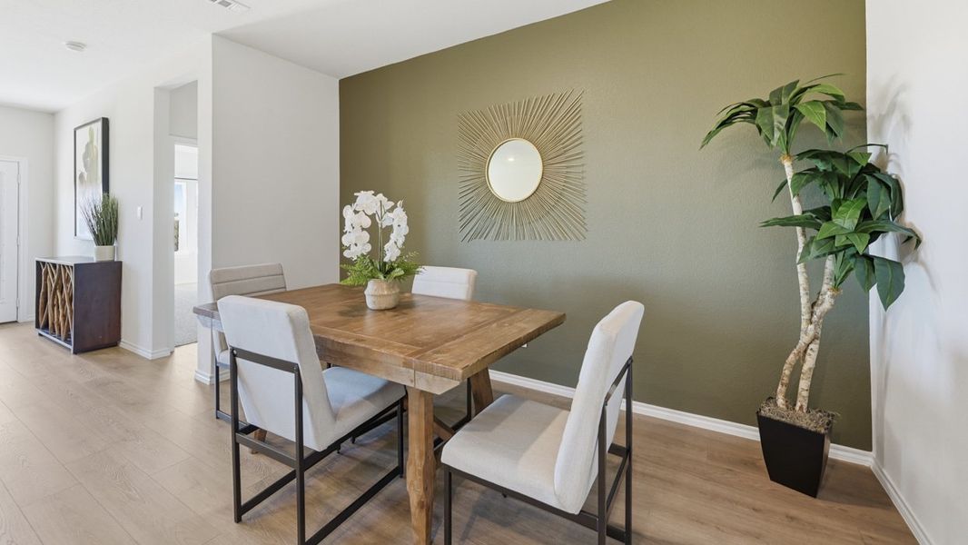 Furnished interior in a model home at Sweetwater Springs in Sherman (Image 44).