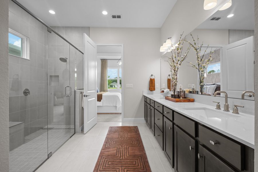 Furnished interior in a model home at Ridgehaven in Ormond Beach (Image 13).