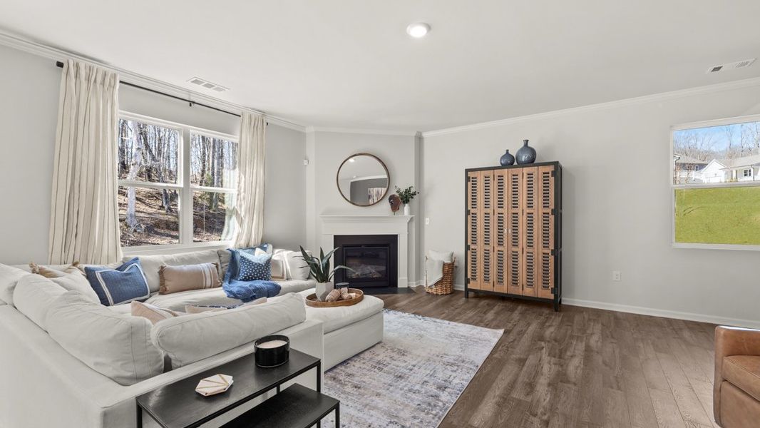 Furnished interior in a model home at Falcon Landing in Gainesville (Image 30).