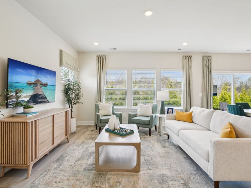 Furnished interior in a model home at Crestview - Ridge Series in Nashville (Image 6).