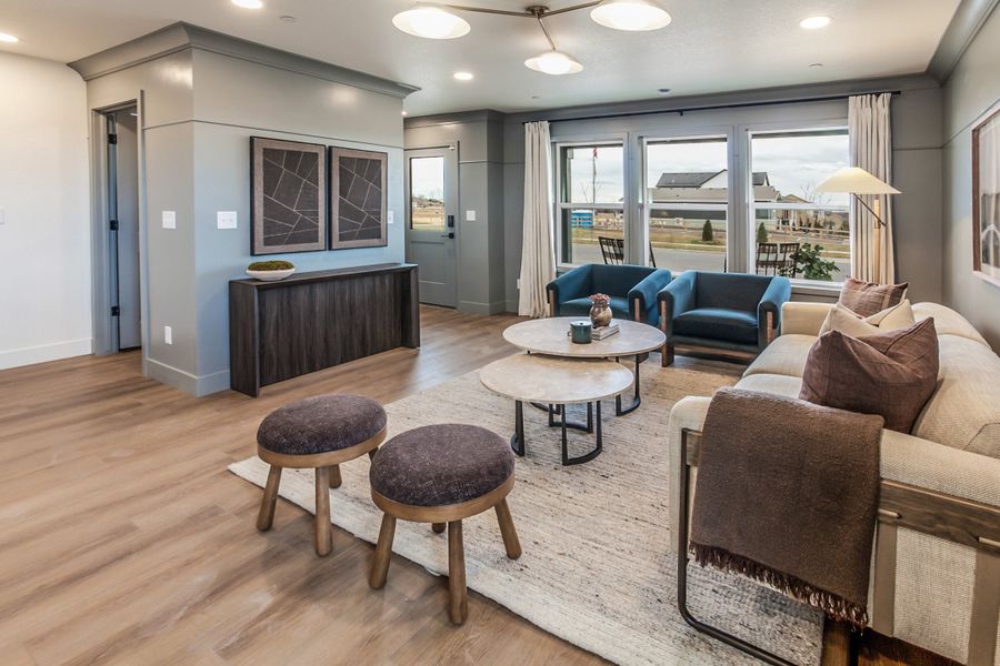 Furnished interior in a model home at Prairie Song in Windsor (Image 42).