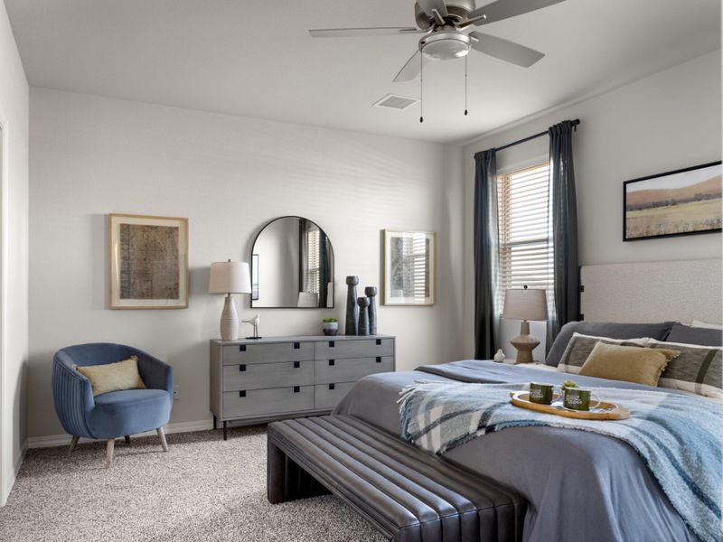 Furnished interior in a model home at Summer Sky in El Paso (Image 5).