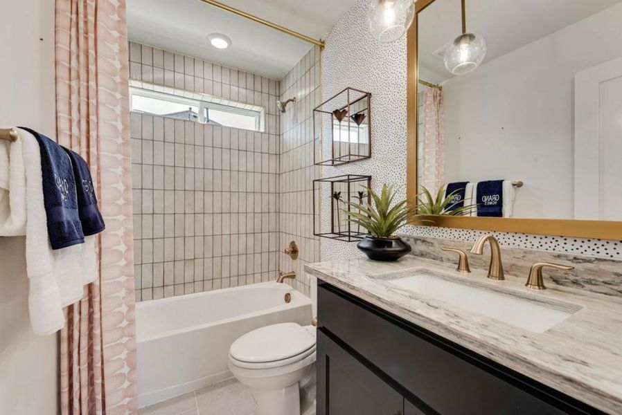 Furnished interior in a model home at Chatham Reserve in Providence Village (Image 20).