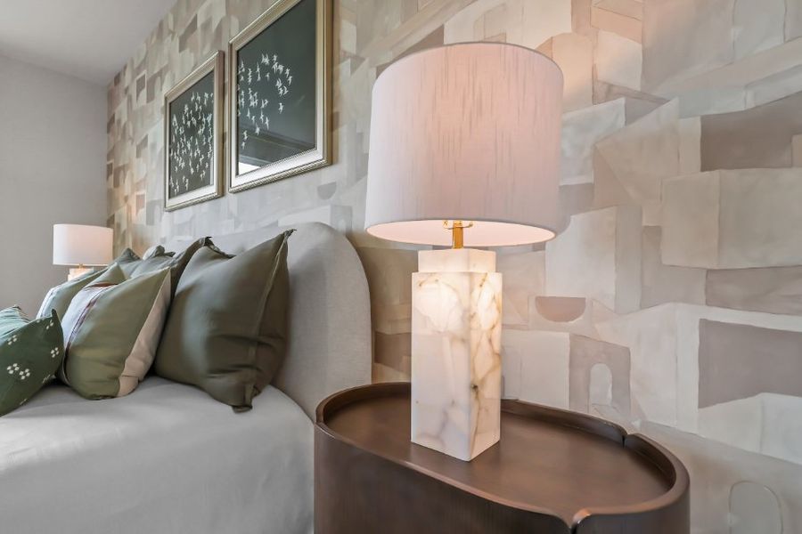 A lamp on a table. A lamp on a table.
