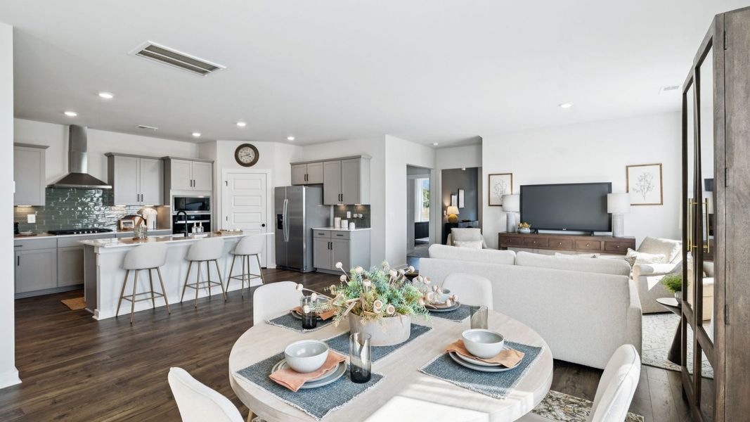 Furnished interior in a model home at Harvest Point in Spring Hill (Image 71).