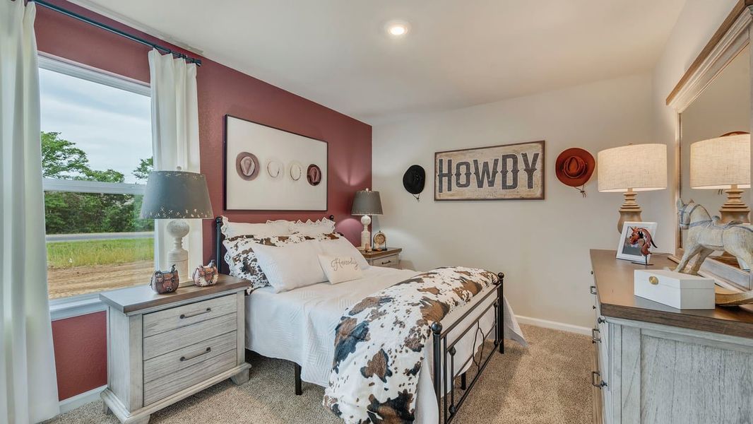 Furnished interior in a model home at Knox Landing in College Station (Image 10).