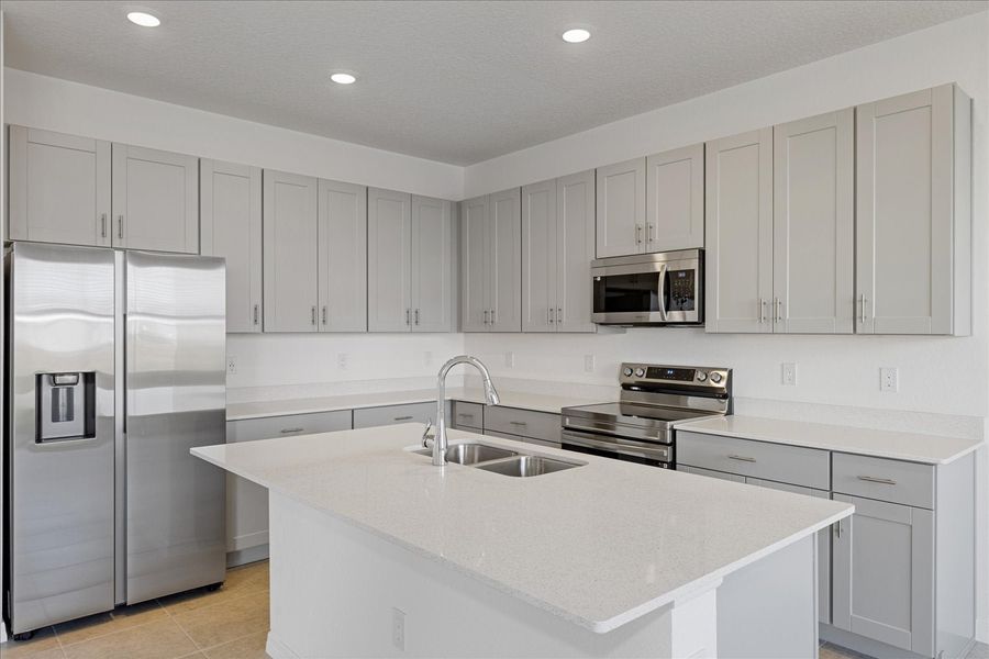 Furnished interior in a model home at Cypress Park Estates in Haines City (Image 49).