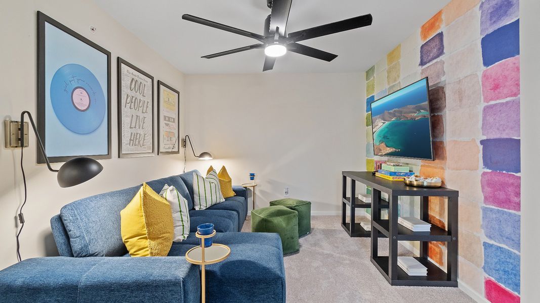 Furnished interior in a model home at Auburn Ridge in Riverdale (Image 9).