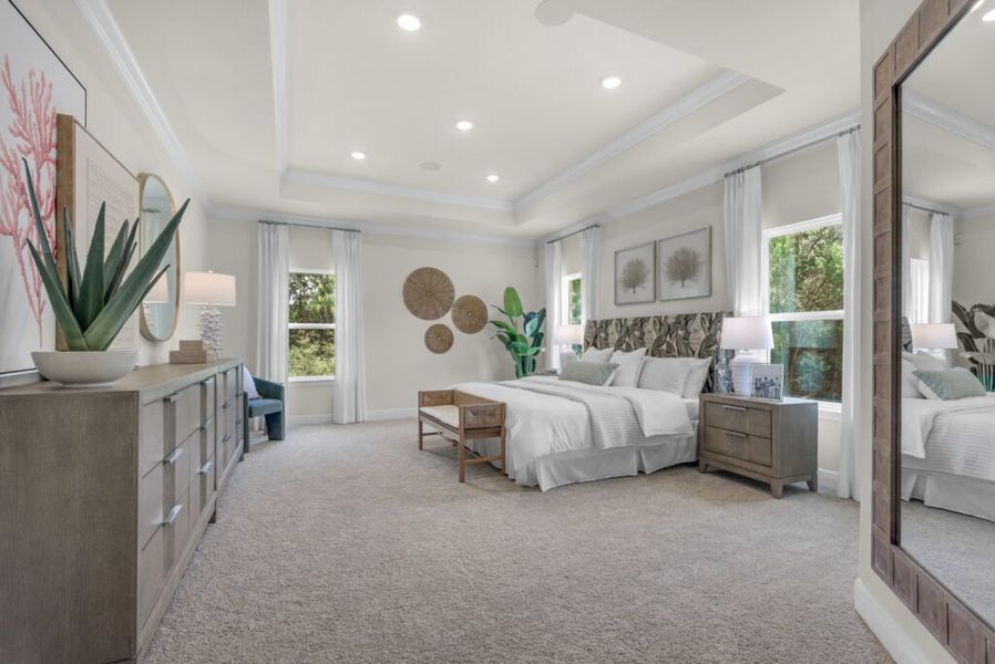 Furnished interior in a model home at Las Colinas in Milton (Image 14).
