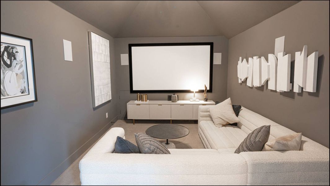 Furnished interior in a model home at Las Lomas in Forney (Image 19).