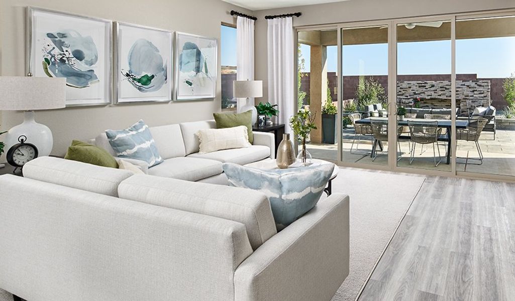 Furnished interior in a model home at Parkside at Gladden Farms in Marana (Image 52). Furnished interior in a model home at Parkside at Gladden Farms in Marana (Image 52).