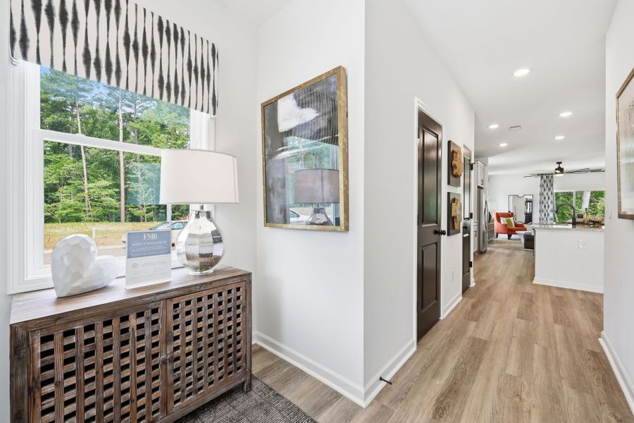 Furnished interior in a model home at The Knoll at White Oak in Garner (Image 3).
