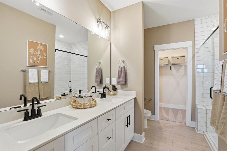 Furnished interior in a model home at Blythe Mill Townhomes in Waxhaw (Image 24). Furnished interior in a model home at Blythe Mill Townhomes in Waxhaw (Image 24).