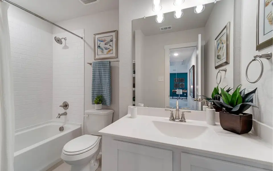 Furnished interior in a model home at Cloud Country in New Braunfels (Image 6).